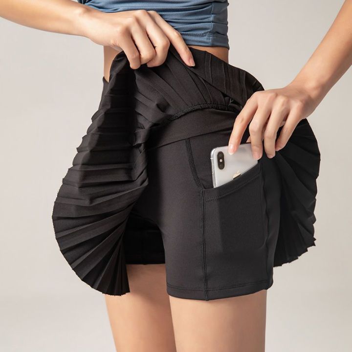 womens-tennis-skirt-anti-empty-outdoor-skirt-pants-quick-drying-breathable-personality-pleated-sports-shorts-running-badminton