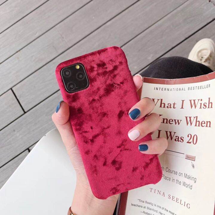 enjoy-electronic-fashion-velvet-plush-fabrics-smooth-case-for-iphone-7-8-plus-solid-color-warm-soft-back-cover-for-iphone-13-12-11-pro-xs-max-xr