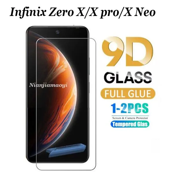 2pcs for Infinix Zero X Pro tempered glass Infinix Zero X clear
