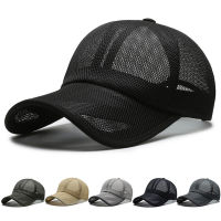 Febelle Men Cap Hollow Brim Breathable Mesh Cap Adjustable Comfortable Breathable Cap Outdoor Sunscreen Casual Cap