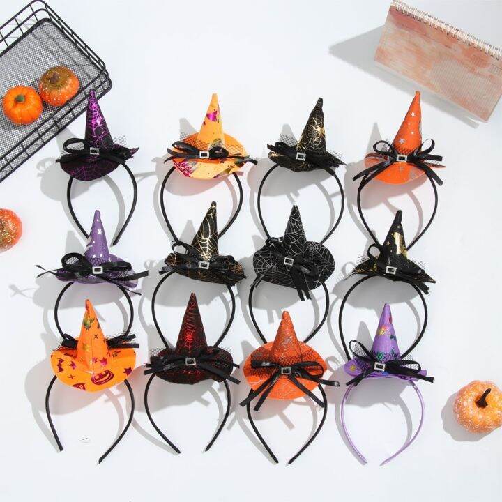 hair-hoop-pumpkin-witch-hat-costume-performance-props-hairband