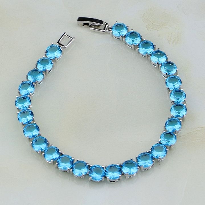 925-sterling-silver-jewelry-mystic-blue-cubic-zirconia-white-cz-charm-bracelets-for-women
