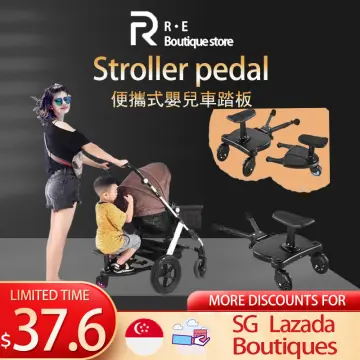 Stroller top extension stand