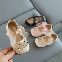 Girls Sandals Mesh Mary Janes Shoes For Kids Leather Shoes Hollow outs Bowtie Princess Shoes Breathable Child Shoe Baby Toddlers