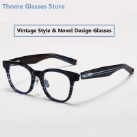 【LZ】 Óculos vintage anti-luz azul para homens e mulheres óculos clássicos lentes ópticas miopia óculos quadrados grandes design novo marca