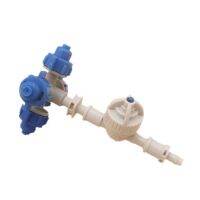 10pcs Blue Fogger Sprayer With 1/4 quot;Antileak Greenhouses Humidification Irrigation Equipment Gardening Sprinkler Drip Fitting