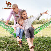 Camel Crown เปลญวนพิมพ์ลายกลางแจ้ง,อุปกรณ์แคมป์ปิ้งน้ำหนักเบาและง่าย