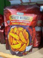 DJ&amp;A Potato Wedges Sweet Chilli 450g. ดีเจแอนด์เอมันฝรั่งกรอบรสพริกหวาน 450กรัม