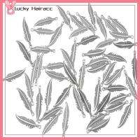 LUCKY HAIRACC 100/200Pcs ทองแดงโบราณ จี้เสน่ห์ขนนก เศษไม้โบราณ สไตล์อินเดียอินเดีย งานฝีมืองานประดิษฐ์ จี้ขนนก การทำเครื่องประดับ