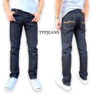 TPPJEANS Dark Mens Straight Denim กางเกงยีนส์ทรงกระบอกชายสีเข้ม ผ้ายืด สวมใส่สบาย เป้ากระดุม ปักด้ายรุ้ง Size 28-36 รับชำระปลายทาง