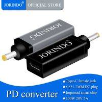 JORINDO Jorindo Quick Chargeable PD Laptop Power Converter Type C male plug to DC5.5*1.7 female socket PD decoy adapter