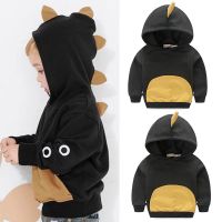 Baby Coat Toddler Kid Boy Coat Clothes Long Sleeves Dinosaur Hoodie Tops T-shirt Kids Clothes 3D Dinosaur Hooded Sweatshirt Tops