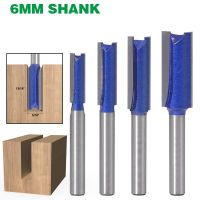 1PC 6MM Shank Milling Cutter ไม้แกะสลัก 1/4－5/16－3/8－1/2－เส้นผ่านศูนย์กลางการตัดตรงงานไม้เราเตอร์ชุดบิตช่างไม้