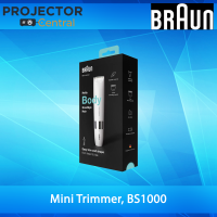 Braun #BS1000 Body Mini Trimmer, Wet &amp; Dry Electric Body Hair Removal for Women and Men, White