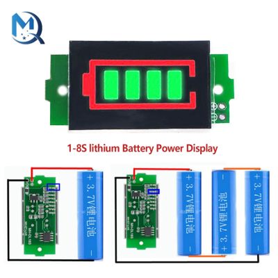 【YF】✆☎  1-8S 1S/2S/3S/4S 3.7V Lithium Battery Capacity Indicator Module 4.2V Display Electric Tester