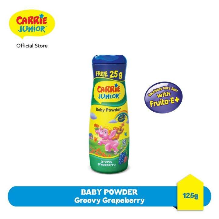 แป้งเด็กแคร์รี-จูเนียร์-carrie-junior-baby-powder-กลิ่นใหม่ชมพูฟ้าหอมสุดๆ