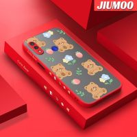 เคส JIUMOO สำหรับ Xiaomi Redmi Note 7 Note 7 Pro Note 7S เคส Note7ลายการ์ตูนน่ารักมีน้ำค้างแข็งโปร่งใสกันกระแทกเคสแข็งขอบด้านข้างแฟชั่นทรงสี่เหลี่ยมจัตุรัสเคสโทรศัพท์ซิลิโคนคลุมทั้งหมดเคสป้องกันกล้อง