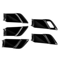 Car Inner Inner Door Handle Cover for Toyota Prius 60 Series 20-23, Carbon Fiber Black