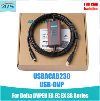 USBACAB230สายลงโปรแกรมสำหรับเดลตา DVP EH ES EC EX SS Series PLC USB-DVP ดาวน์โหลดไลน์