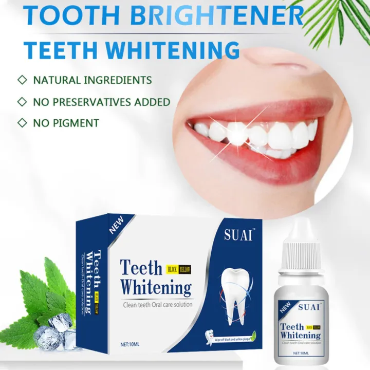 Suai Teeth Whitening Serum Essence Dental Whitener Bleach Powder Oral