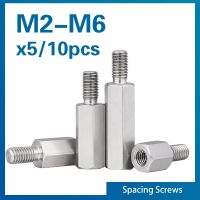 5/ 10pcs M2.5 M3 M4 M5 M6 Stainless Steel Hex Standoff Male to Female Standoff Spacer Screw