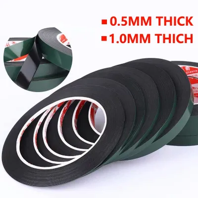 1 Roll 2Mm/3Mm/5Mm/10Mm Layar Ponsel Tape Perbaikan Double-perekat Dua Sisi Busa Katun Hijau Film 0.5Mm 1Mm Tebal 10M