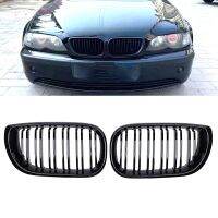 For BMW 3 Series E46 Car Front Bumper Grilles Racing Grill Kidney Auto Grills Gloss Black Grille 4 Door 2002-2005 Accessories