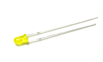 LED yellow diffused 3mm (10 LEDs) - COLE-0246