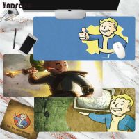 Vault Boy Radiant Mouse Pad แผ่นรองเมาส์เกมมิ่งขนาดใหญ่ XL ขนาดขอบล็อคสำหรับ Tank Games World CS GO Zelda