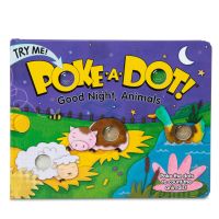 [มีปุ่มกดดึงดูด] รุ่น 31343 หนังสือกดปุ่นรุ่นสัตว์เข้านอน Melissa &amp; Doug Poke-A-Dot: Goodnight, Animals รีวิวดีใน Amazon USA หนังสือ Patent ดึงดูดความสนใจ มาลิซ่า 1 ขวบ