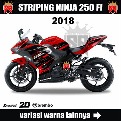 DECAL STRIPING VARIASI NINJA 250 FI 2018/2020 - STICKER NINJA FI 250 2018