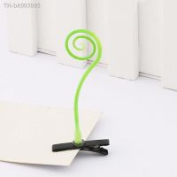 □✶ 2Pcs Small Grass Hair Clip Funny Show Bean Sprout Bobby Hairpin Simulation Flower Plant Hair Clips For Kids