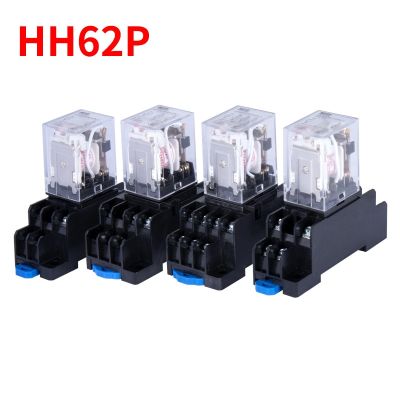 220/240V AC 10A 8PIN Coil Power Relay LY2NJ HH62P HHC68A-2Z With Socket Base 8Pin Miniature Relay Electrical Circuitry Parts