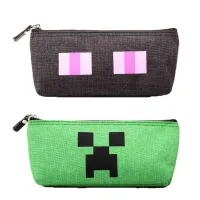 Creepers around my world are afraid of the end shadow man creative student pencil bag case simple stationery school supplies