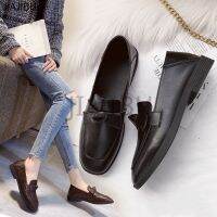 British Soft-soled Leather Shoes for Korean Fashion Platform Mary Flat Round Toe JK Uniform School Teenage Peas