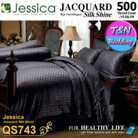 ?TeeBed? Jessica Jacquard ชุดผ้าปู (ขนาด 5 / 6 ฟุต) (ไม่รวมผ้านวม) เจสสิก้า SilkShine 500 เส้น QS743 #Jacquard2020A