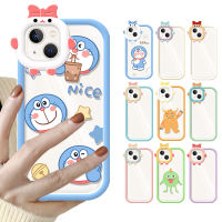 เคสสำหรับ VIVO เคส Y17 Y20 Y12 Y15 Y91 Y16 Y19 Y5S Y55 T1 Y12A X80 Y91C Y93 Y30 S9 Y95 Y50 Y20i Y77 Y75 Y12S X90 S10 S12 S15 Y20s X70แฟชั่นผูกโบว์ผูกโบว์เคสนิ่มใสลายการ์ตูนแท่งกันชนรูปสัตว์ประหลาดน้อย DCG012