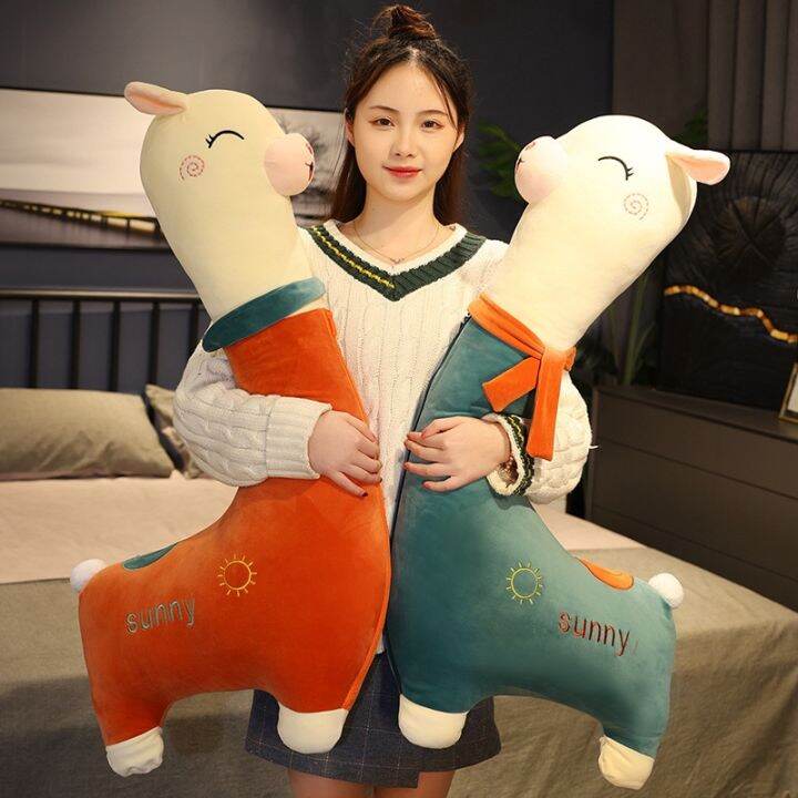 cod-net-red-alpaca-doll-cute-plush-toy-hugs-and-sleeps-long-strip-pillow-wholesale-lying-down-sleeping