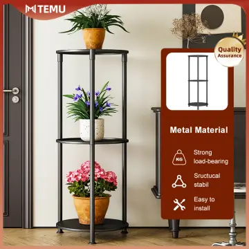 5 Layers Wrought Iron Flower Rack With 6 Pots Perfect For - Temu
