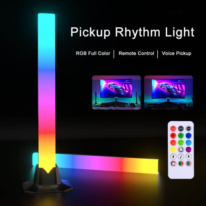 ไฟ RGB DXLIGHT บรรยากาศดนตรีควบคุมไฟเสียงรถกระบะดนตรี18LED แถบแสง