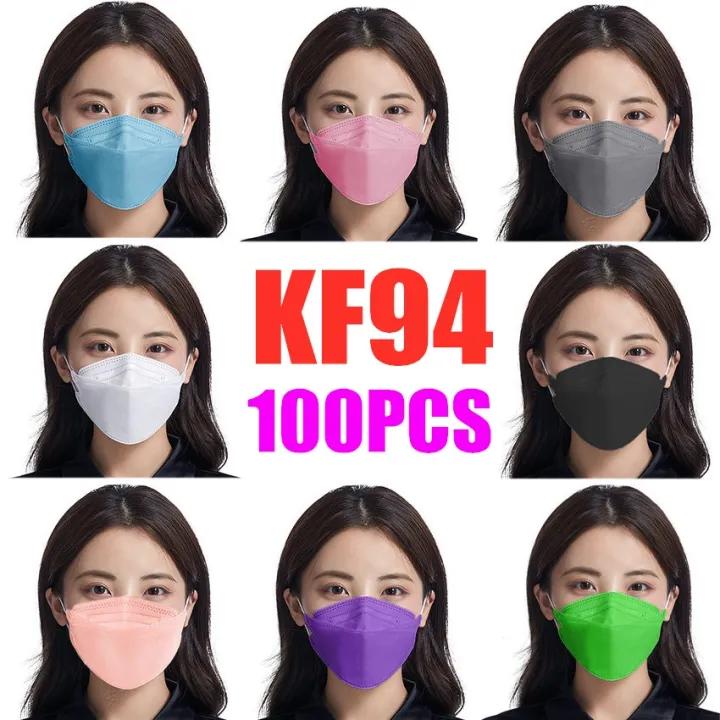 【Spot sa Manila】 KF94 Mask 100pcs Original 4Ply KF94 Face Mask 100pcs