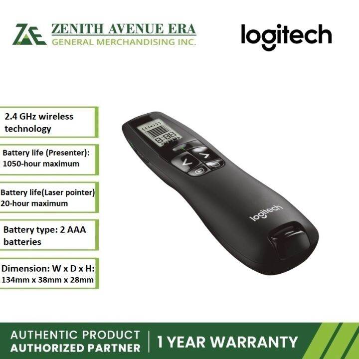 Logitech R800 Wireless Presenter Laser Presentation Remote Lazada PH
