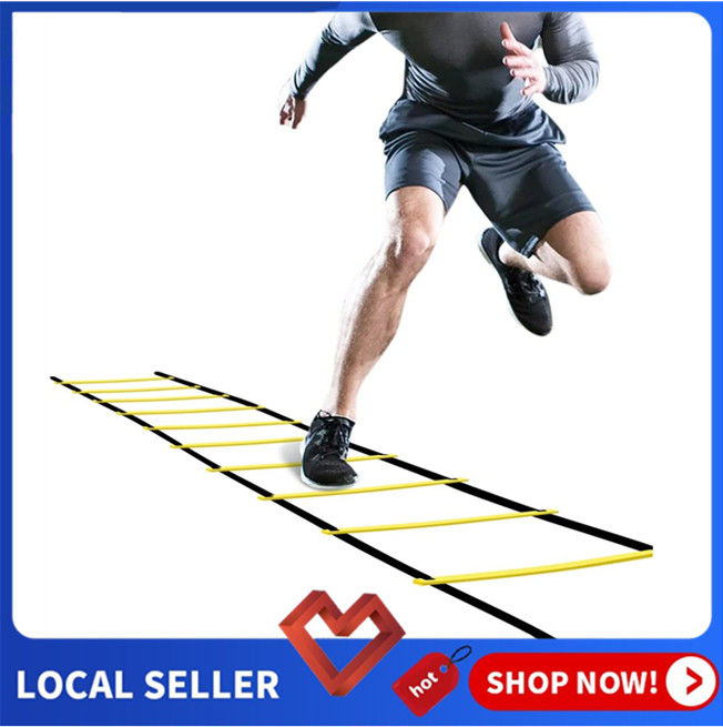 Agility Ladder, 26ft (8M) 16 Rung Speed Training Exercise Ladders for ...