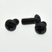 M1 M1.2 M1.4 M1.6 M1.7 M2 M2.5 M3 M4 M5 M6 DIN7985 Black Carbon Steel Cross Recessed Pan Head machine Screw Phillips Round Bolts