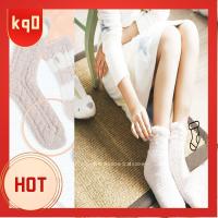 KQ0 One Size One Size Women Winter Warm Casual Stockings Embroidered Floor Socks Velvet