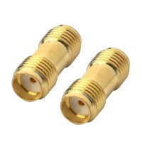 2ชิ้น RF Coaxial Coax SMA Adapter Kit SMA RP SMA ชายหญิง RF Coax Coupling Nut Connector Converter เสาอากาศ WIFI