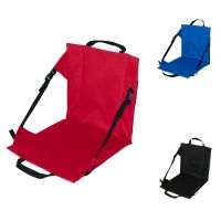 Multifunctional Camping Folding Seat Cushion with Backrest Outdoor Stadium Grass Beach Chair Camp Rest Cushion