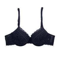 Elle Lingerie Moulded Bra บรามีโครง แต่งลูกไม้ (สีดำ/BLACK) - LB7533