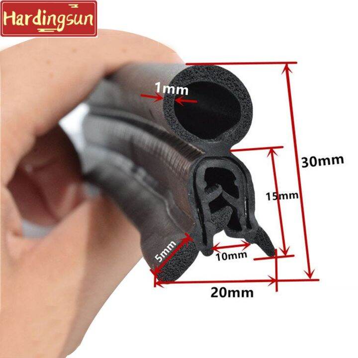 Hardingsun 4m Car Sealing Strip Noise Insulation Rubber Seals Dust Anti
