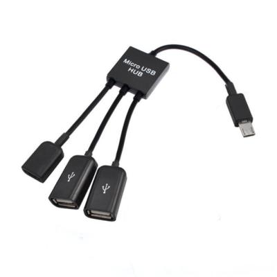 ㍿◑♦ CARPRIE 3 in 1 USB OTG Cable Adapter Micro USB Hub USB OTG Adapter for Smartphone and Tablet